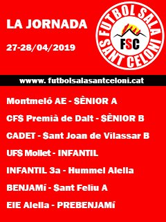 Futbol Sala Sant Celoni (@futsalceloni) on Twitter photo 