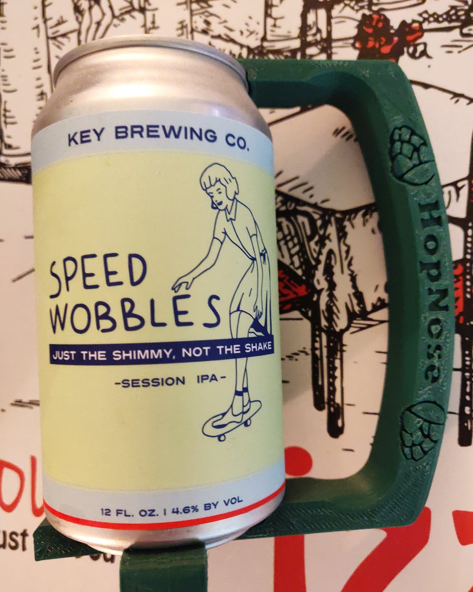 "Just the shimmy, not the shake." <a href="/Keybrewing/">Key Brewing</a> 

#speedwobbles #mdbeer #maryland #craftbeer #fridaymood #skateboarding