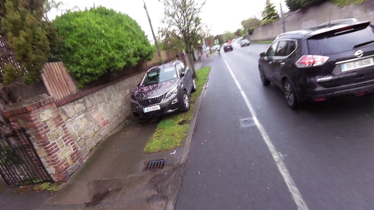 Clonskeagh Road, if I see this again, your fucking car's getting keyed.