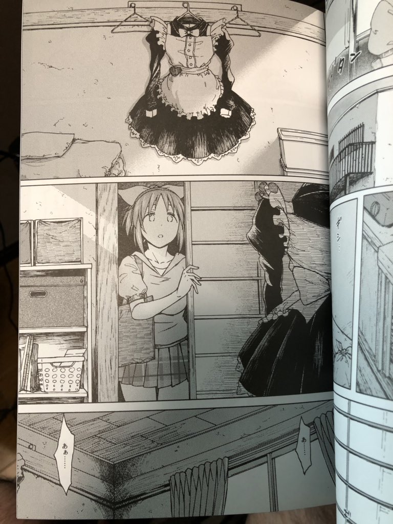 電子書籍自炊の途中で引っ張り出したエス書店さんのアイマス本、奈々ちゃんが事務所からオファーされたAV出演を自分で決断する漫画です。悪い人は一人も出てこないのに…心がざわつくすごい良い本だったので宣伝支援しときます。これはちゃんと紙でとっておこう。