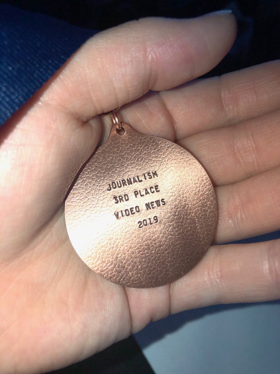 phscutlass's tweet photo. Congrats to Kat Campion, Evan Waller, and Caitlin Preuss on winning 3rd in Video News at #IHSA Journalism State! @PHSPTV #gopirates #OnePHS https://t.co/fFczF6JoPW