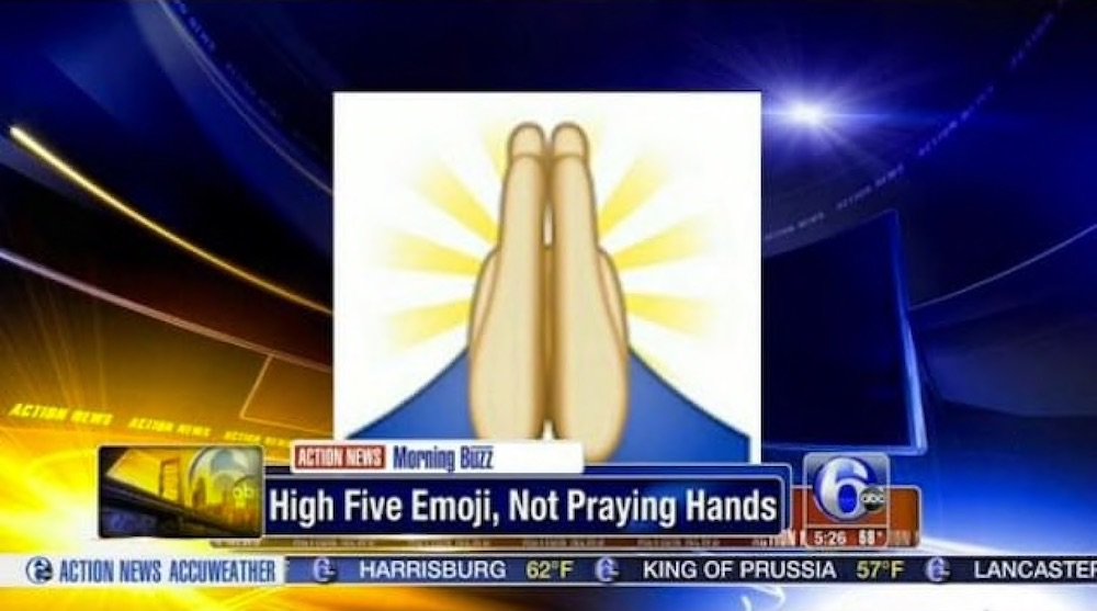 High Five or Prayer Emoji - what it means and how to use it.