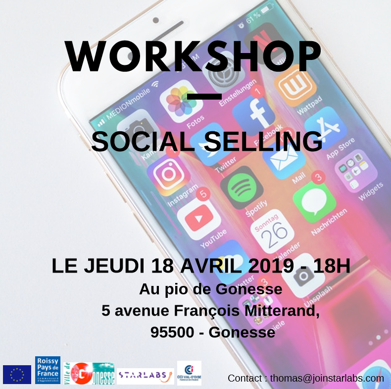 Starlabs_RPF's tweet photo. Entrepreneurs, vous n'avez pas pu être présents le 18 avril 2019 pour notre workshop sur le Social Selling au PIO de @VilleDeGonesse ? Nous avons fait un récapitulatif de l'événement pour vous 👉https://t.co/rxlaWZmonV #Entrepreneuriat #Workshop #SocialSelling #Numerique https://t.co/sfY8wNytGo