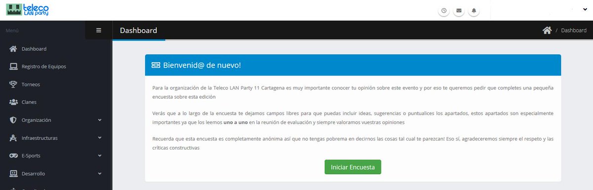 TelecoLANParty's tweet photo. Ya está habilitada la encuesta para participantes en el portal de la #TLP11 , nada más entrar os encontraréis con el mensaje de la imagen.
https://t.co/w1R4tOmNJb
Para nosotros es muy importante vuestra opinión para poder seguir creciendo y mejorando en próximas ediciones 😄😄 https://t.co/qSarpPMos5