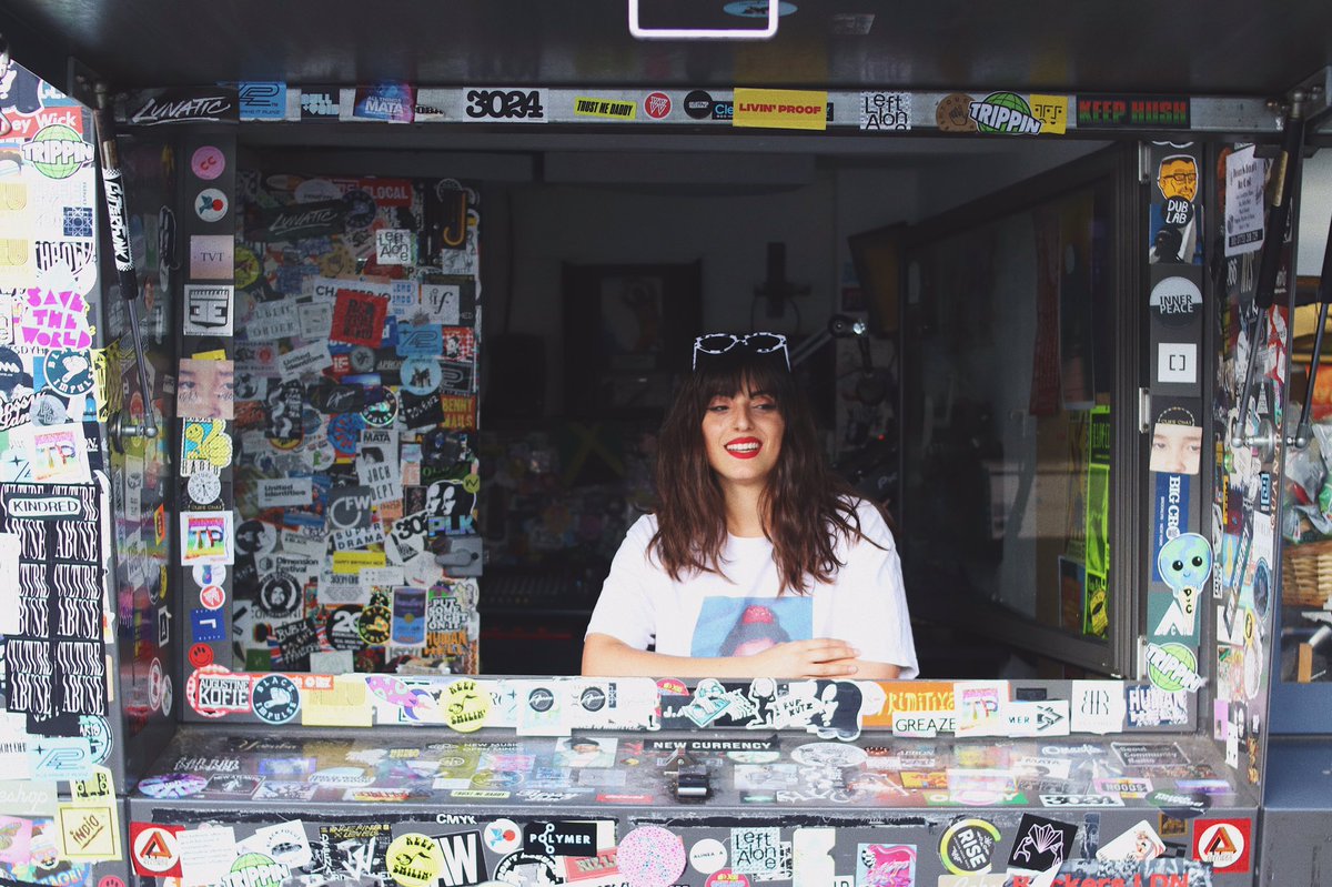DJmadamX's tweet photo. Now I'm approaching my late 20's i've surrendered to the idea of wearing red lipstick

Pleased to premiere my new look on NTS yesterday, as well as a bag of new tunes ... 

💄 🎶 

Wicked g.mix from @Pris_Resin inside also 

https://t.co/l9QQAmhbr2 https://t.co/QVB9R1NzGb
