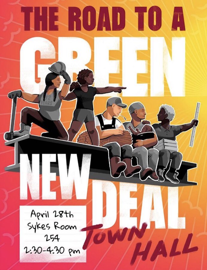 Join us this Sunday for the West Chester Green New Deal Town Hall! While our friends are traveling across the county on tour, we’re hosting our very own community-focused conversation about what’s at stake and why we need a #GreenNewDeal NOW! Details in the poster. See you there!