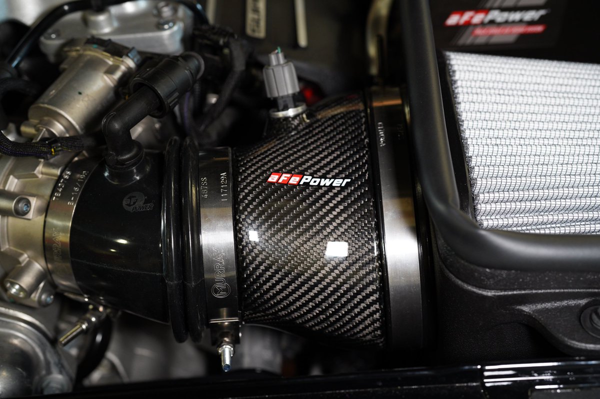 aFePOWER's tweet image. Introducing our new Magnum FORCE Stage-2 Track Series carbon fiber intake for the Dodge Demon. Offering a 30% flow increase over stock and beautiful twill weave carbon fiber tube. Visit aFepower.com to learn more
.
.
#afepower #afeintake #carbonfiber #dodgedemon