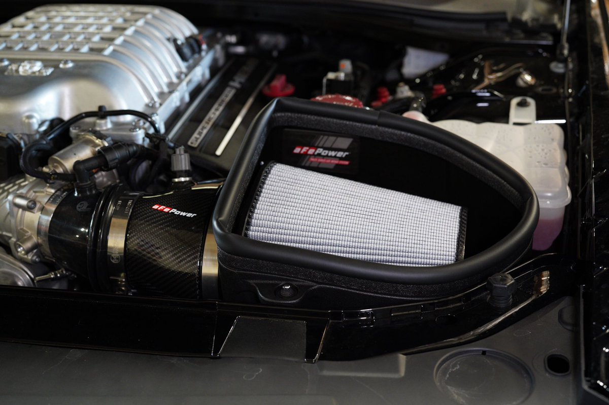 aFePOWER's tweet image. Introducing our new Magnum FORCE Stage-2 Track Series carbon fiber intake for the Dodge Demon. Offering a 30% flow increase over stock and beautiful twill weave carbon fiber tube. Visit aFepower.com to learn more
.
.
#afepower #afeintake #carbonfiber #dodgedemon