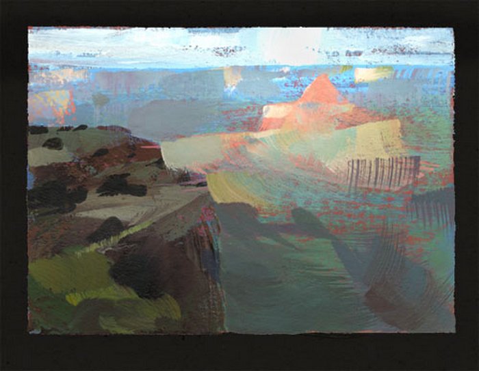 NathanFowkesArt's tweet photo. Here's a sketch from a trip to the Grand Canyon a few years back. Something a little different here, I was working in a black paper sketchbook to make the luminosity of the location really stand out. https://t.co/o0D2O4jphw