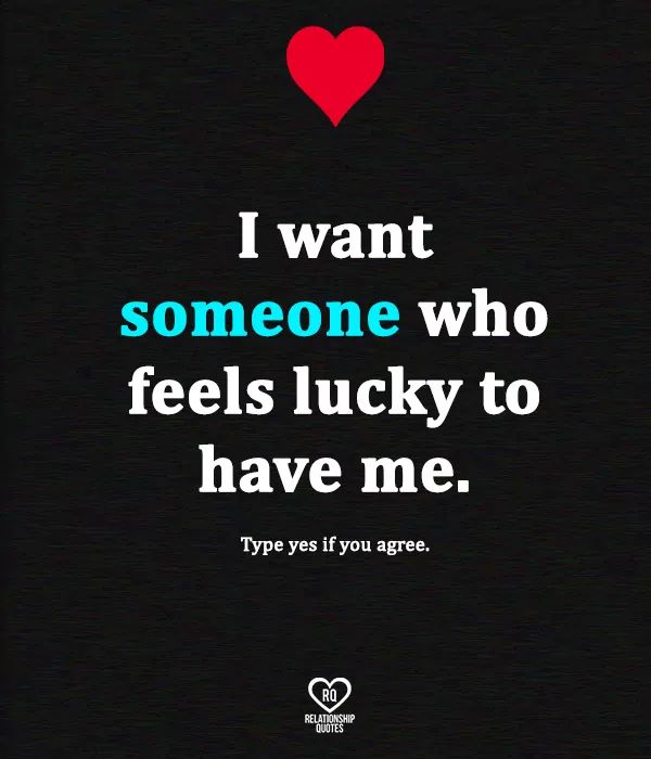 That's all I want right now