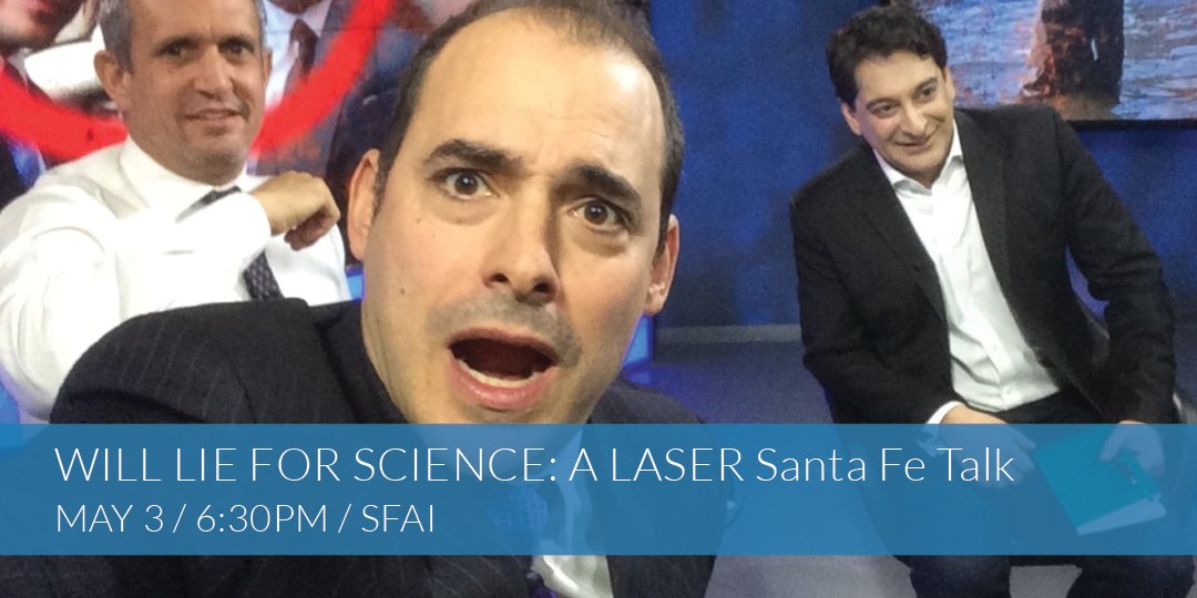 Don't miss Will Lie for Science: A LASER Santa Fe Talk one week from today at SFAI!

Co-hosted by Biocultura Santa Fe, this talk features Igor Vamos of the Yes Men, the culture jamming, activist whose work is described as “The Business Week version of Punk’d.” 

Register today!