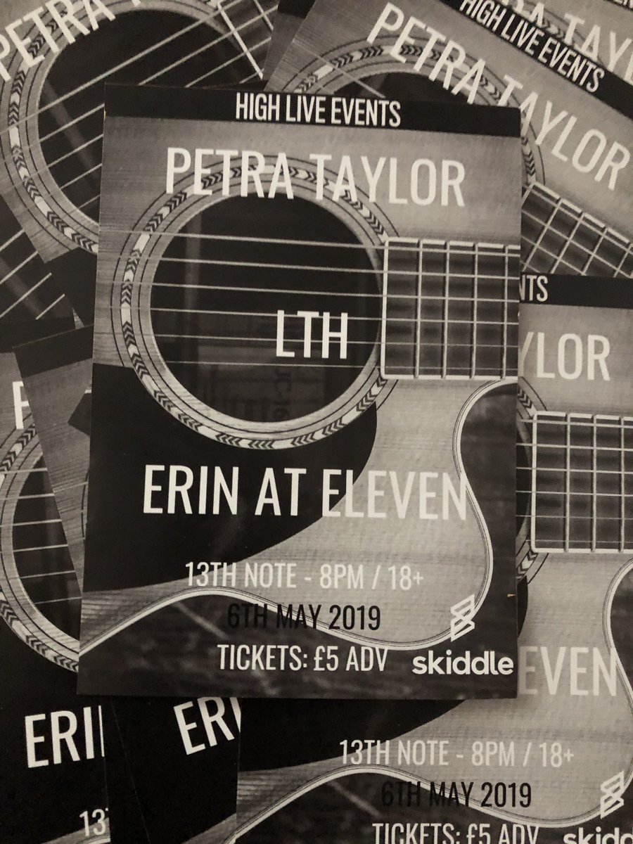 HighLiveEvents's tweet photo. We’ve been handing these out all over #Glasgow this week and we’ll be doing more this weekend. You can get your tickets in advance for @PetraTMusic, LTH and @ErinAtEleven at the link below!
https://t.co/sjz2e9crdf
#acoustic #indie #singersongwriter #live #music #HighLiveEvents https://t.co/byJ3O1vQMx