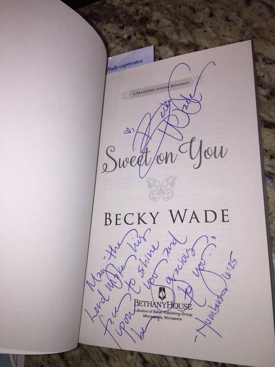 RebekahMillet's tweet photo. Ohmyword! #SweetOnYou is HERE!!!! The final book in the #BradfordSisters series! Did you know you can order @beckywadewriter’s books direct from her website, and she’ll AUTOGRAPH them?!? How sweet is that? 😉💕📚 #WadeIntoAGoodBook #amreading #readers #NewRelease #ZanderTime https://t.co/Gvae4ghZO1