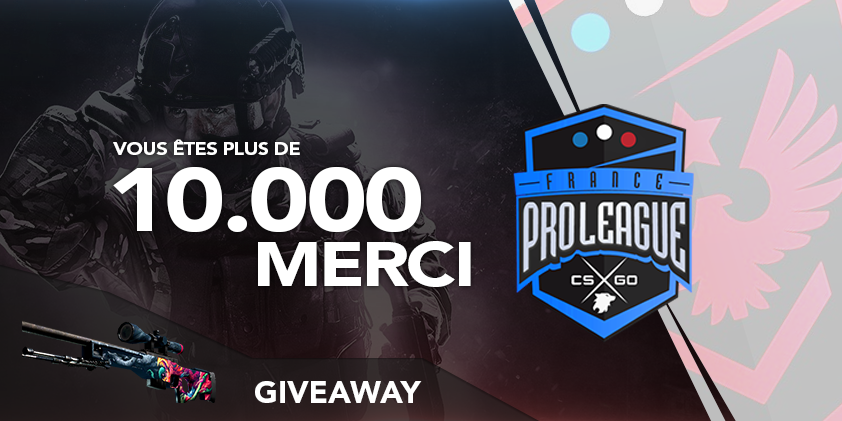 FranceProLeague's tweet photo. 🔵 MERCI ! ⚪️

Nous tenons à vous remercier pour les 10.000 followers ! 

Quoi de mieux pour ça qu’un giveaway d’une AWP Bête Déchaînée ? Pour la remporter, il vous suffit de #Follow le compte de la @FranceProLeague et  #RT ce tweet

🔴 Fin du concours le 12/05 🔴 https://t.co/0MDTCscn5k