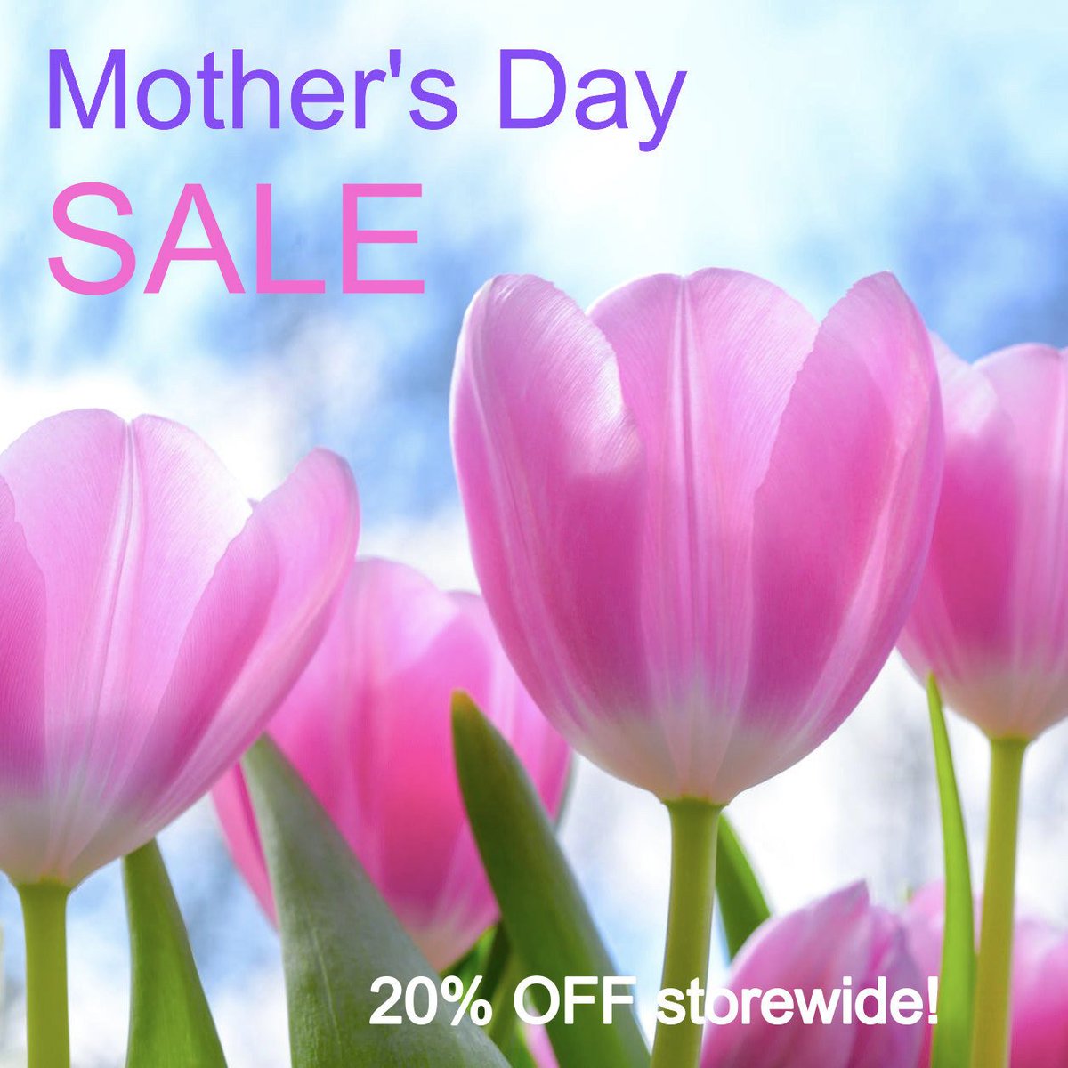20% OFF everything! Now to May 12. Happy Mother's Day! 

#mothersdaysale #etsydecorsale 
#homedecorsale #happymothersday2019 
#momsale #springsale #maysale
#etsybooksale #etsyfinds #etsygifts