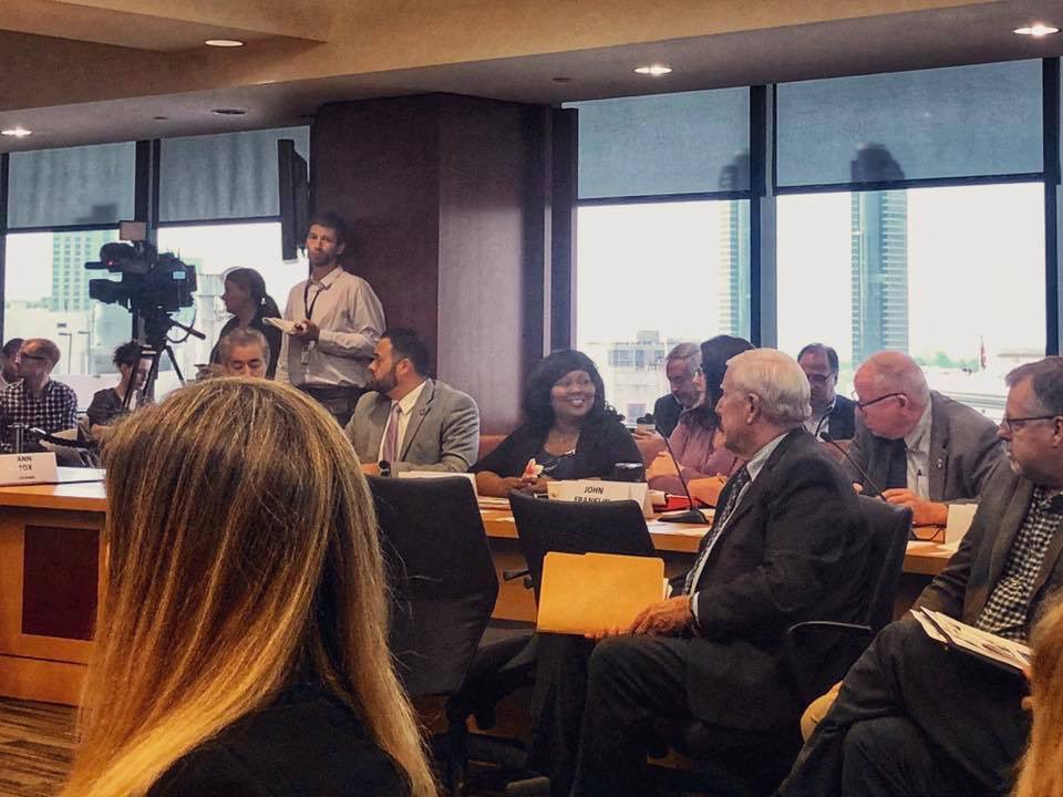 RacquelVasquez's tweet photo. More than Sixty elected officials gathered for a joint meeting to discuss what is possible, a Bold New Transportarion Vision in #5BigMoves: #CompleteCorridors #MobilityHubs #TransitLeap #FlexibleFleets #NextOS |#SANDAG #SDForward #Transportation #LemonGrove https://t.co/6VmrROkfkJ