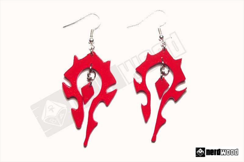 SandroC86's tweet photo. FOR THE HORDE! by #Nerdwood42⁣
⁣
Earrings size 5 cm - 1.96"⁣
#earring #acrilicpaint #woodworking #copingsawskills #worldofwarcraft #forthehorde #forthealliance #warcraftfans #handmade #handmadecraft #handmadecrafts #handmadeitalia #handmadeitaly #nerdgasm⁣

⁣ https://t.co/j4YlbRBBBX