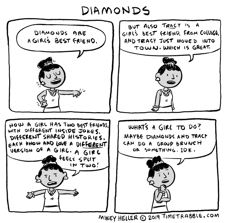i drew a comic about diamonds 