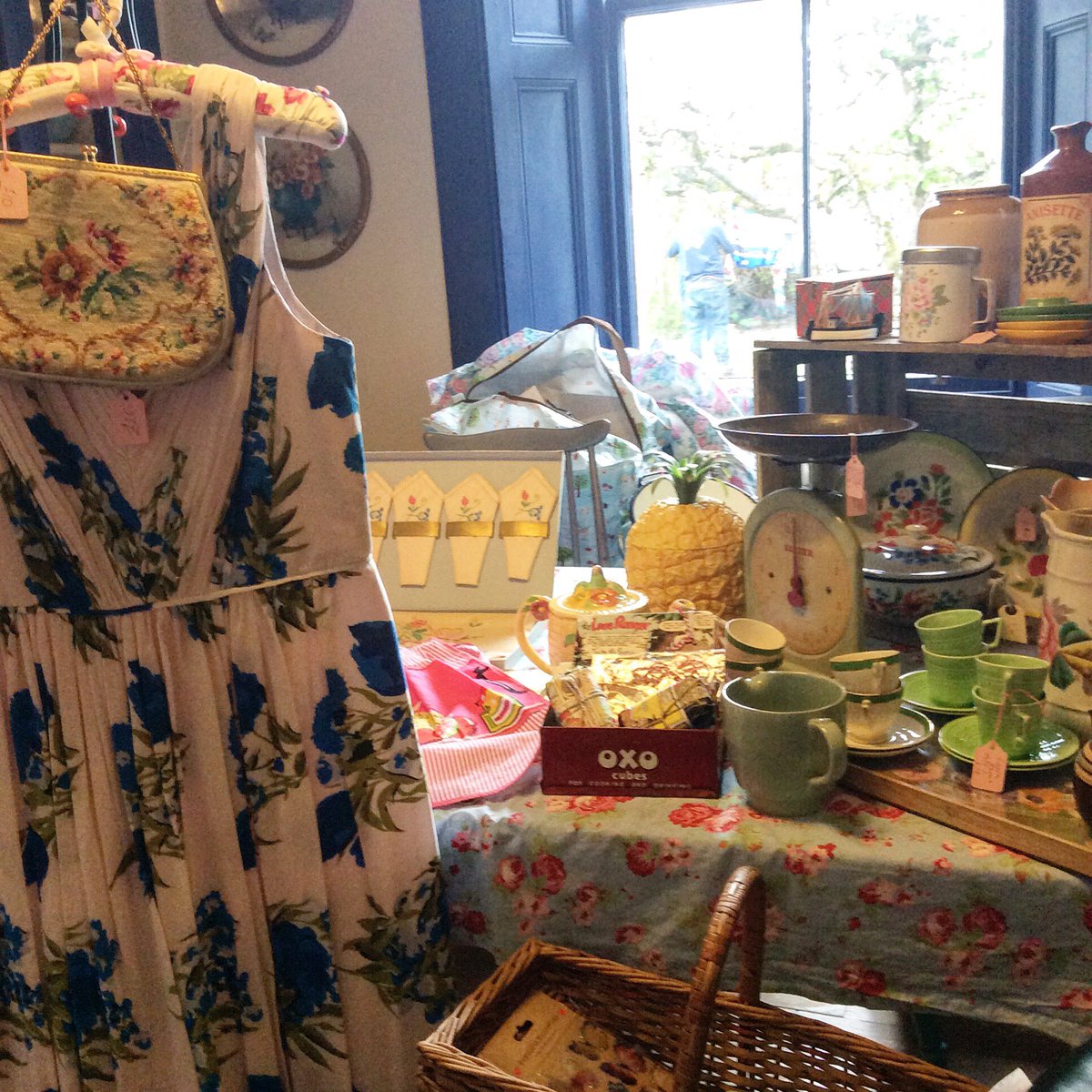 Preparing stock for Falkland Vintage Fayre on Sunday at Falkland Community Hall. #vintage #visitscotland <a href="/Whatsonscotland/">What's On Scotland</a> <a href="/LoveFife/">Love Fife</a>