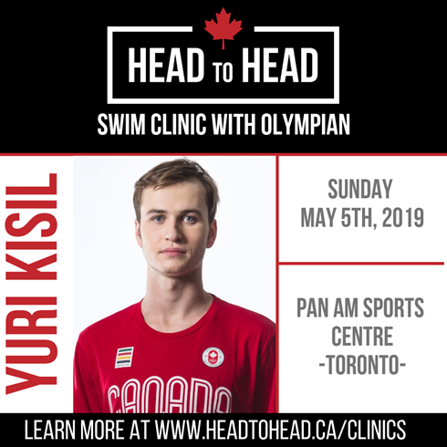 SwimmingCanada's tweet photo. ATTENTION SWIMMERS! Our partner @_HeadtoHead is hosting a swim clinic in Toronto on Sunday May 5th with Olympian @Yuri_Kisil, open to swimmers 10-16 years. Register at https://t.co/awAS8Xe1u2 Learn sprinting tips, managing nerves, grab some give aways and more! https://t.co/O9AT1wk6UQ