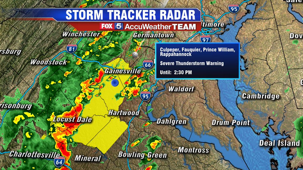 caitlinrothfox5's tweet photo. Severe T'Storm Warnings in Virginia: damanging wind gusts >50mph and very heavy rain likely. https://t.co/2zB4LfXafJ
