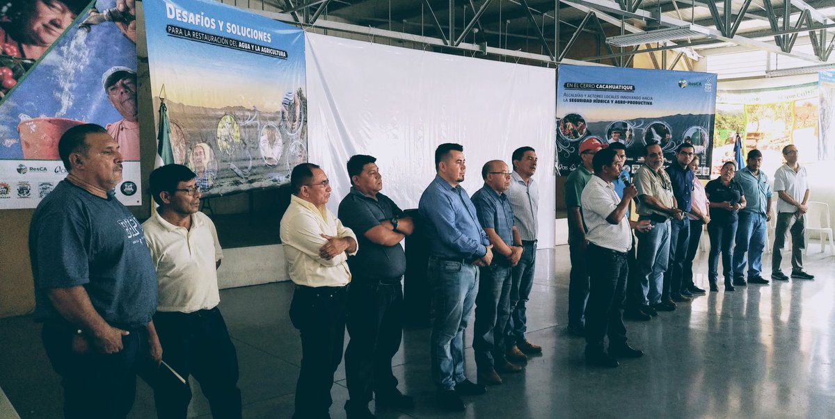 ResilienteCA's tweet photo. #SomosResCA participando en el lanzamiento del Fondo de Agua del Cerro Cacahuatique Este y Norte hoy en #SanFranciscoGotera #Morazán #ElSalvador liderando con @CRSEspanol y #ACUGOLFO https://t.co/IyhAp4WSUp