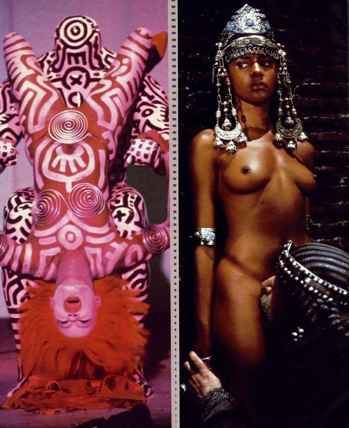 “Playboy’s ‘Sex in Cinema’ 1986: (left) Grace Jones in Vamp &amp; V...