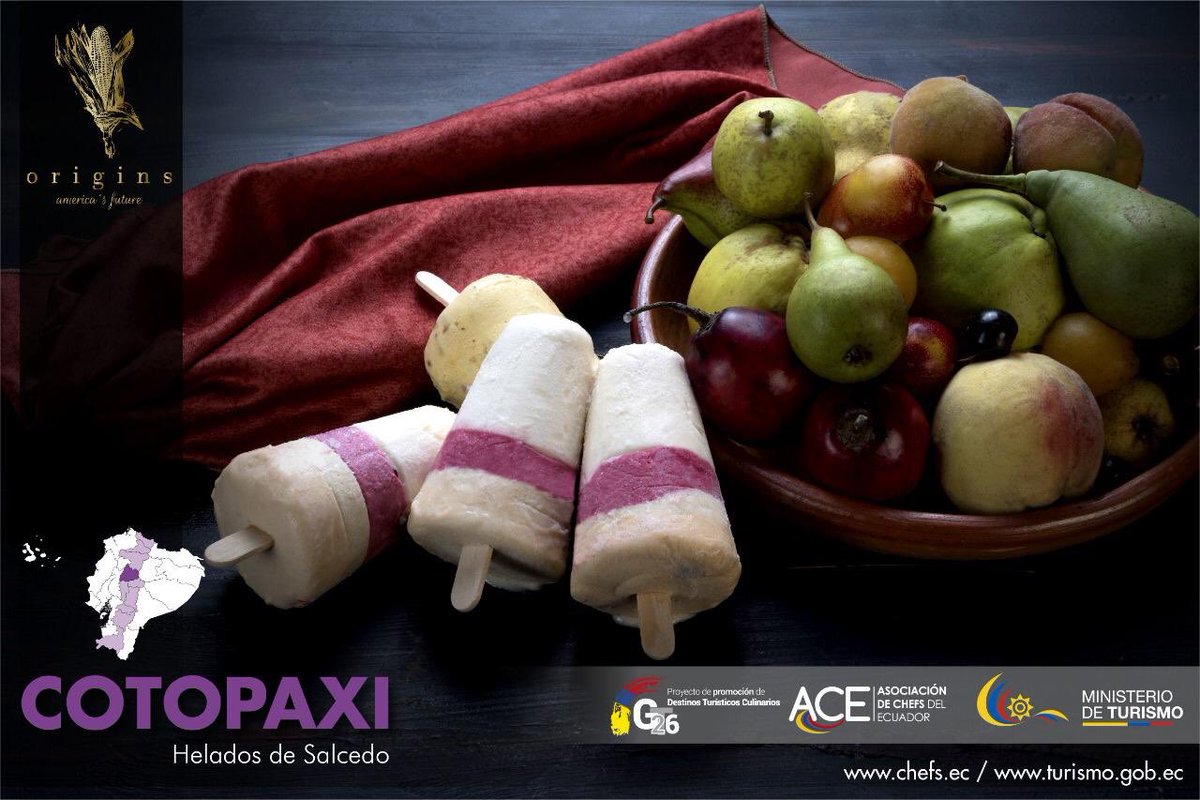 ¿Te has preguntado cuántas frutas conforma el helado de Salcedo? ¿Cuántas barristas de colores posee? Imagino que no. ¡Te reto hacerlo! #EcuadorEsGastronomía