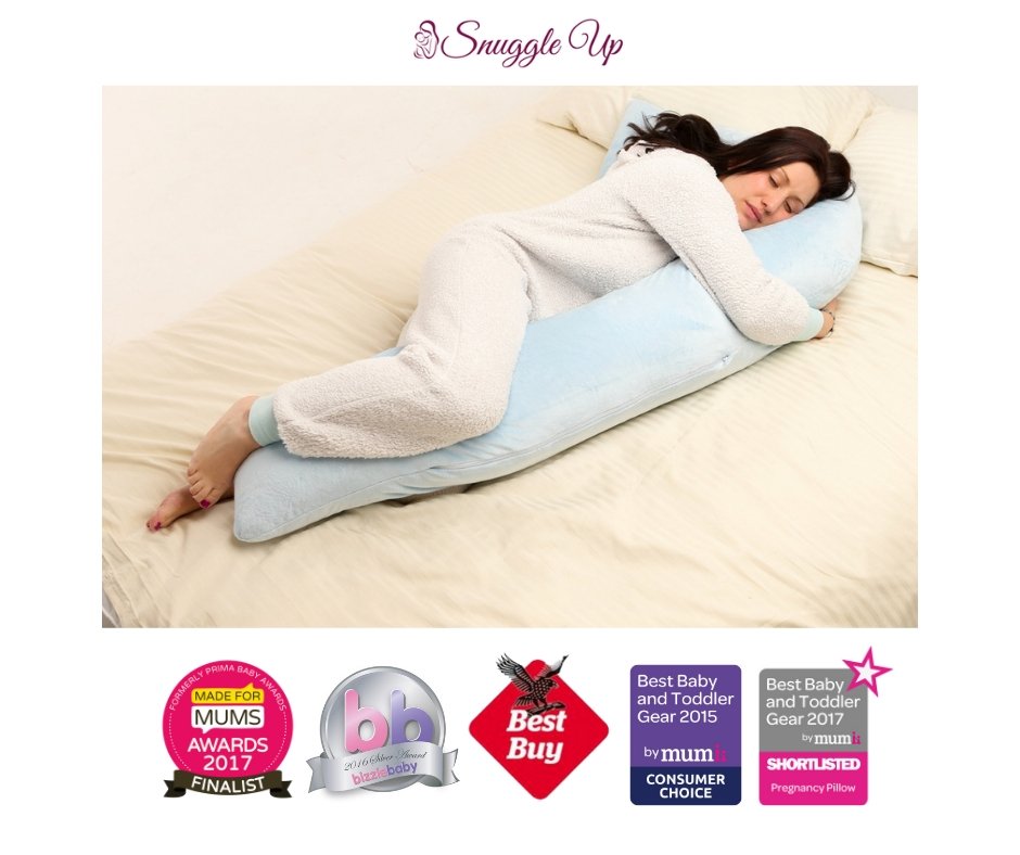 “This pillow made it easy for me to use in many different positions of sitting &amp; lying. It offered me comfort and support around my back, hips, shoulders and under my knees all at the same time!” - Kayreen

Shop the SnuggleUp L-shape #PregnancyPillow here: buff.ly/2Gzow6s
