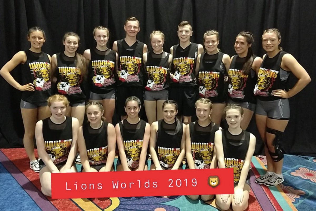 cheerintensity's tweet photo. #LIONS ready to SLAY practice! 🦁🖤💛
1 DAY until The Cheerleading Worlds! 
•
•
•
#1F1K #CheerIntensity #ForeverIntensity #CI #Lucky13 #TheGoldStandard #Fierce #Worlds #USASFWorlds #Worlds2019 #CheerleadingWorlds  #Disney  #WorldsCountdown #AlmostWorlds #PaidBid #WorldsBid https://t.co/T9EI16R4iL