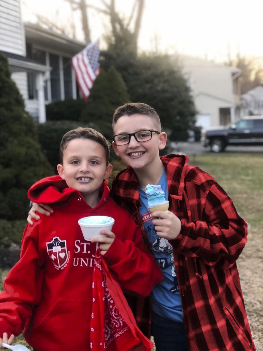 Spotted: A couple of Future Johnnies Rockin’ the red! ⚡️🔴⚡️ #RedStormFridays