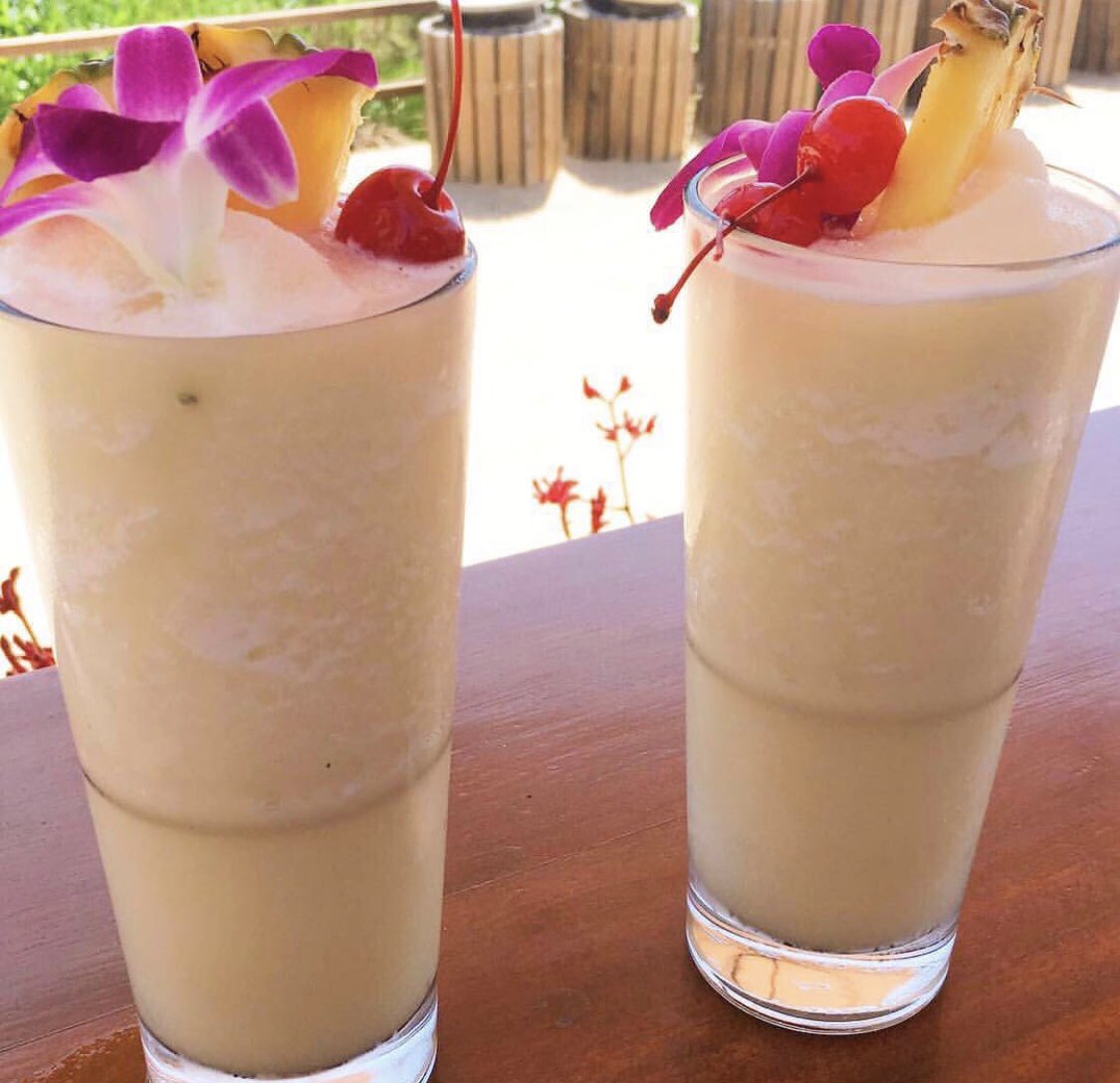The perfect Friday 🙌🏻! Piña Coladas from The Beachcomber Cafe🍹.Tag your photos #dineNB for a chance to be featured. 📸: thesnobbyspoon