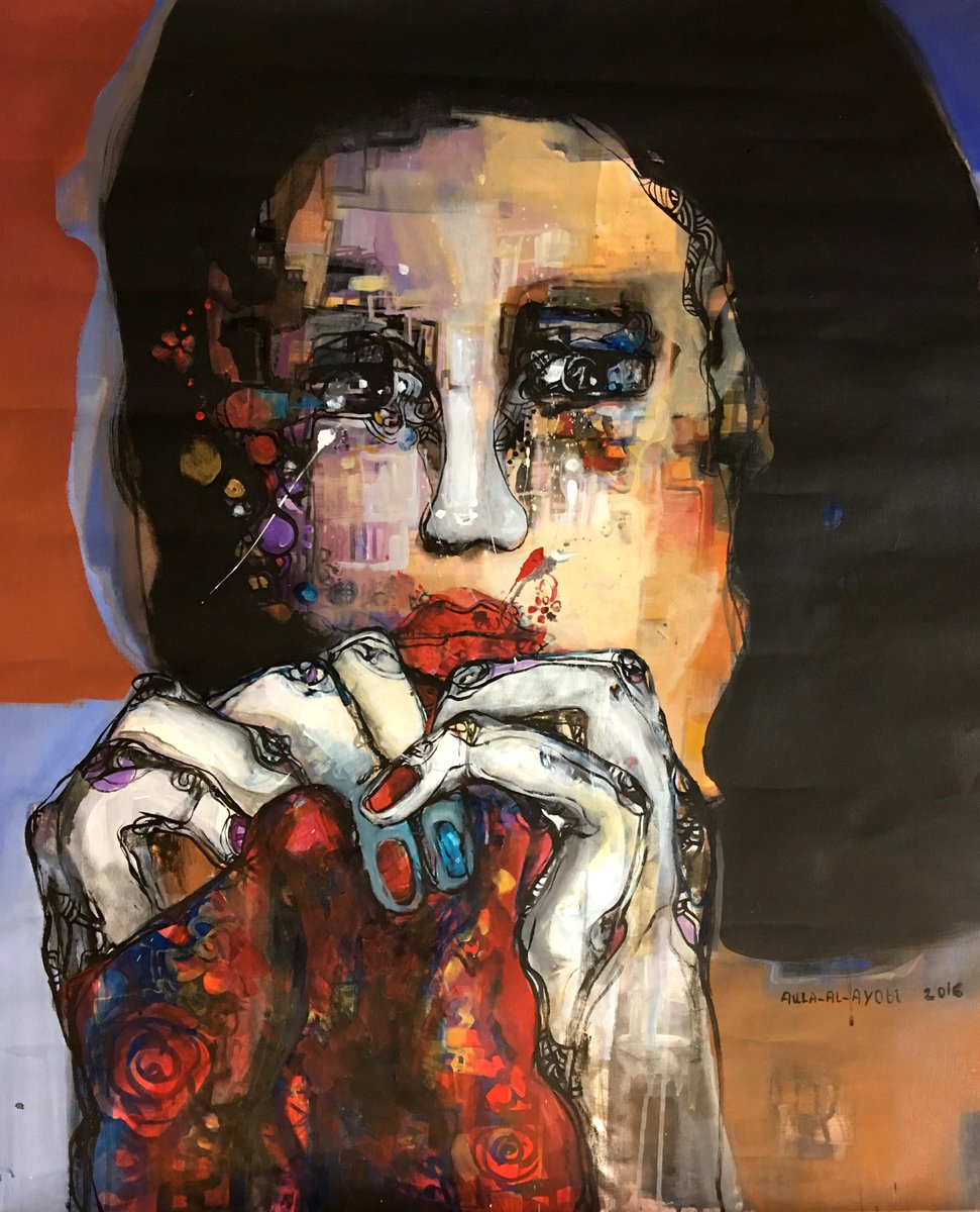 Voyages of Exploration opens May 4th <a href="/SprinklrFactory/">Sprinkler Factory</a> featuring 8 artists, including Aula Al Ayoubi, an exemplary Syrian artist. We are thrilled to have her work in #Worcester #art #syria #painter #figurative #history #community #internationalart #artcollector #fineart #abstract