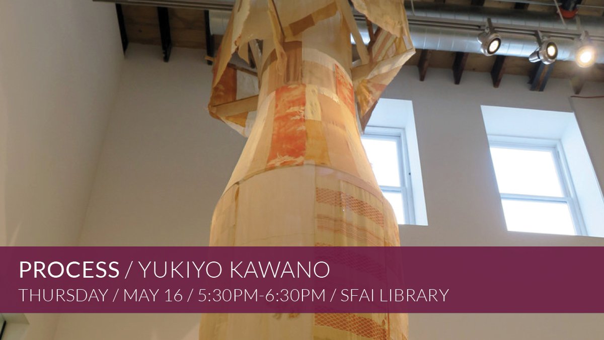 SFAI's May Process event will feature Yukiyo Kawano, a third-generation hibakusha (atomic bomb survivor) who grew up decades after the bombing of Hiroshima. Visit sfai.org to register!
