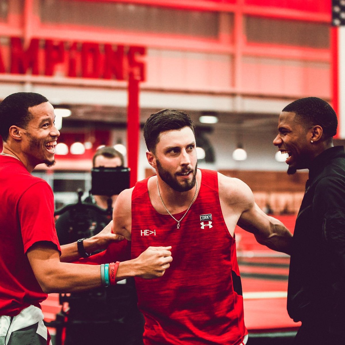 bradley_adkins's tweet photo. Back on the high jump apron with my bros tonight. This season hasn't been pretty, but we are still here. May today mark a new day. #redemption #comeback #family #jumpforJesus https://t.co/toZgTswNrW