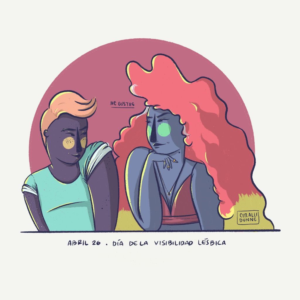redefinecdmx's tweet photo. ✂️✨Día de la visibilidad lésbica.✨✂️ 

     ¡Las lesbianas existen y resisten!

Ilustración de @citlallidunne. https://t.co/JAt8nqlegA