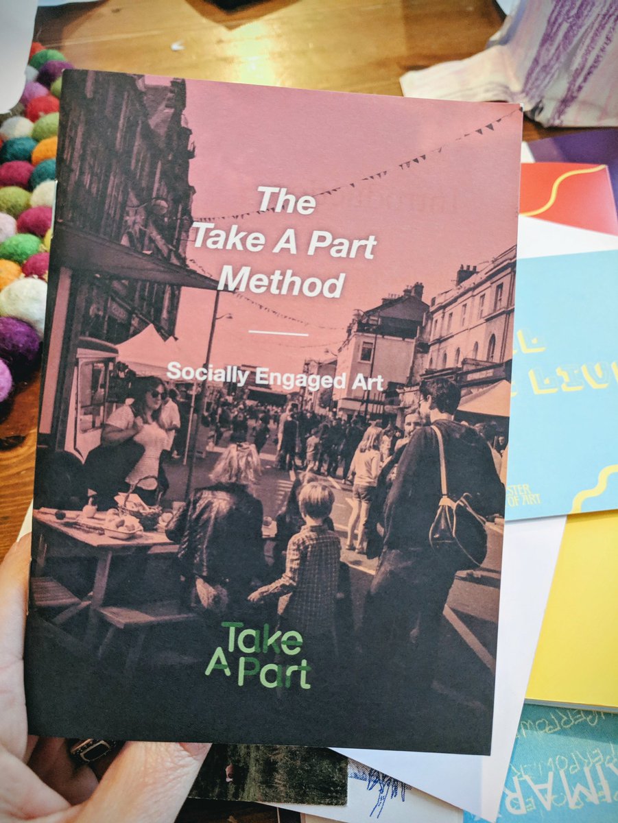 OTcreativespace's tweet photo. Some great tips in this booklet by @TakeAPart . #sociallyengagedart #staytruetoyourroots #SWL2019 https://t.co/zxgVQnZXW5