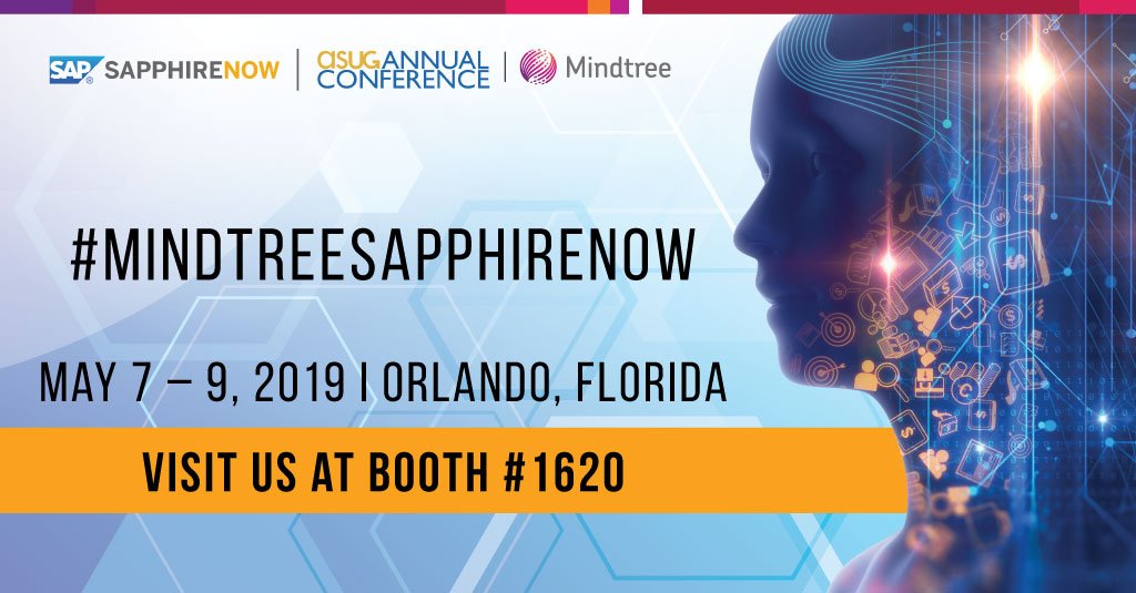 Rsikarenk's tweet image. Make sure to stop by booth 1620 @SAPPHIRENOW and discover limitless possibilities for #AutomatedEnterprise. Register today okt.to/5uTbH4 #MindtreeSAPPHIRENOW