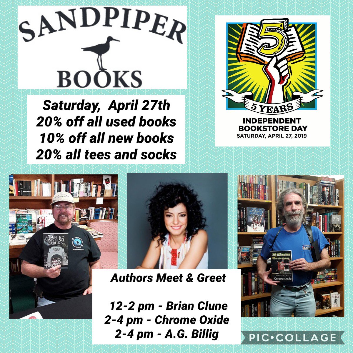 sandpiper_books's tweet photo. Tomorrow #SoCalAuthor Brian Clune will be here at 12pm to sign his books, update you on his next book as we celebrate #BookstoreDay #readers. #booklover #bookworms #bibliophile #bookaddict @PLPIBrian @TribeLAmag @Beach_Reporter @southbayevents https://t.co/mWWCPirWIK