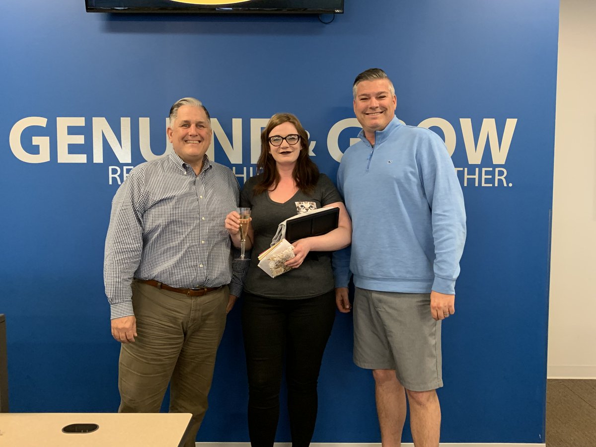 Bridge_Log_Inc's tweet photo. We believe in promoting from within and celebrating BIG when it happens! Congrats to Katie on her promotion in our sales department - we celebrated with champagne and hors d'oeuvres yesterday! https://t.co/Sk2CVmIUMl