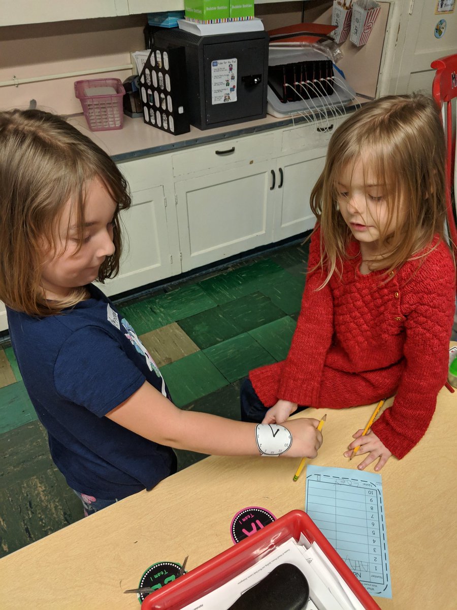 kindertrender's tweet photo. Authentic practice telling time with watches! #DoYouHaveTheTime @officialSPS @Holland_SPS https://t.co/WtVtzwz8u7