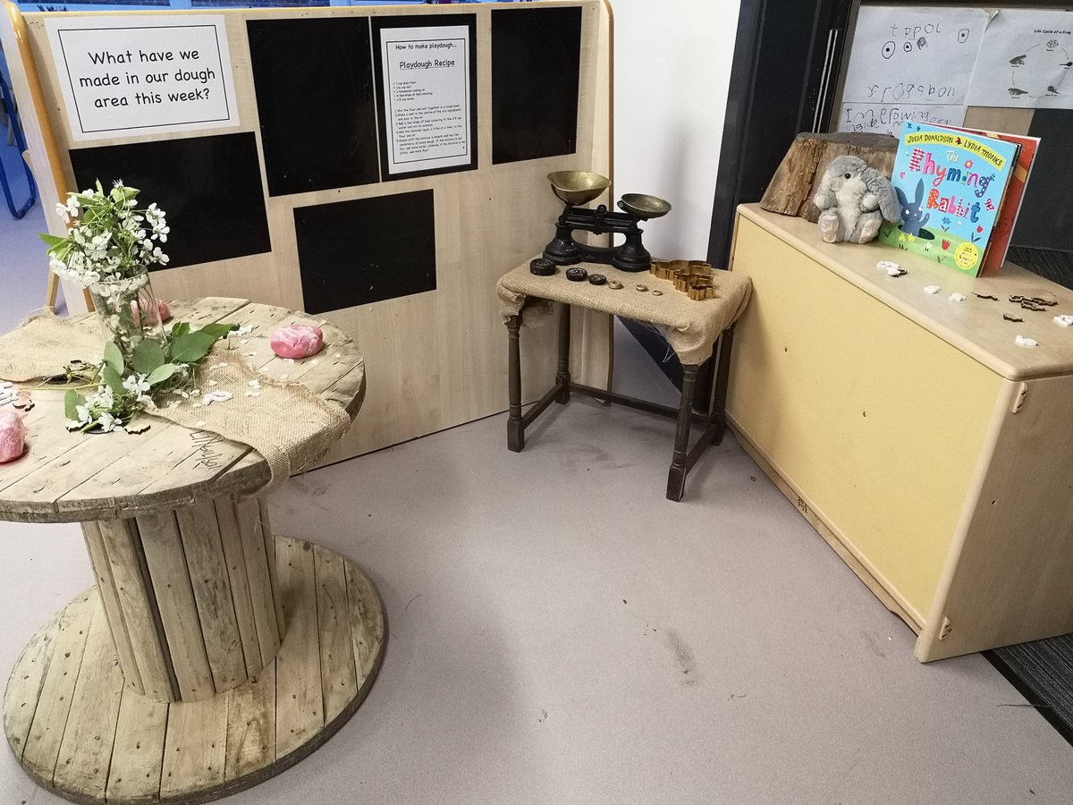 NWheatleyFS2's tweet image. Putting @ropeandrigging 's wooden reels to good use both outside and in! #engagingenvironments #EYFS