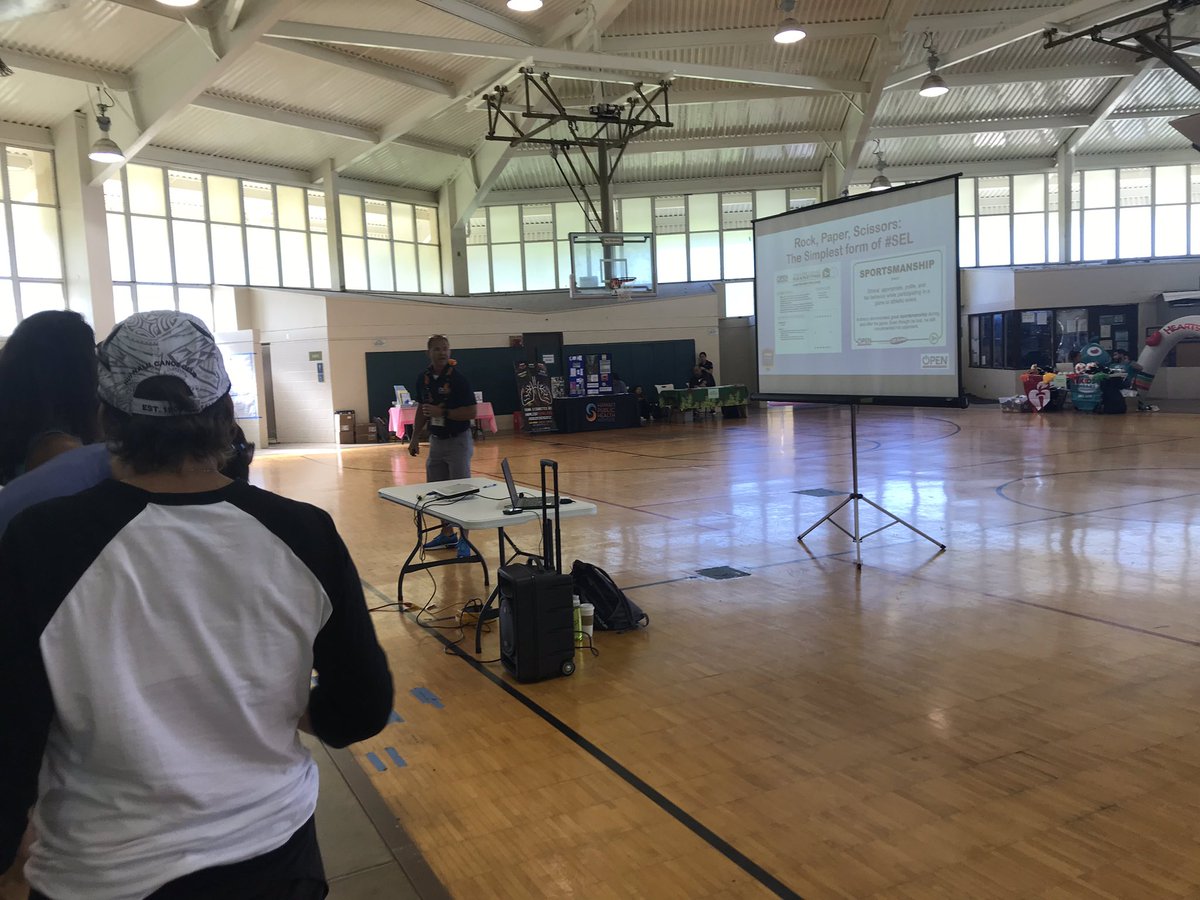 Here we go....@bdevore7 firing up the crowd for our State Conference! Great turn out this year #hahperd #pe #peteachers #health #peconference