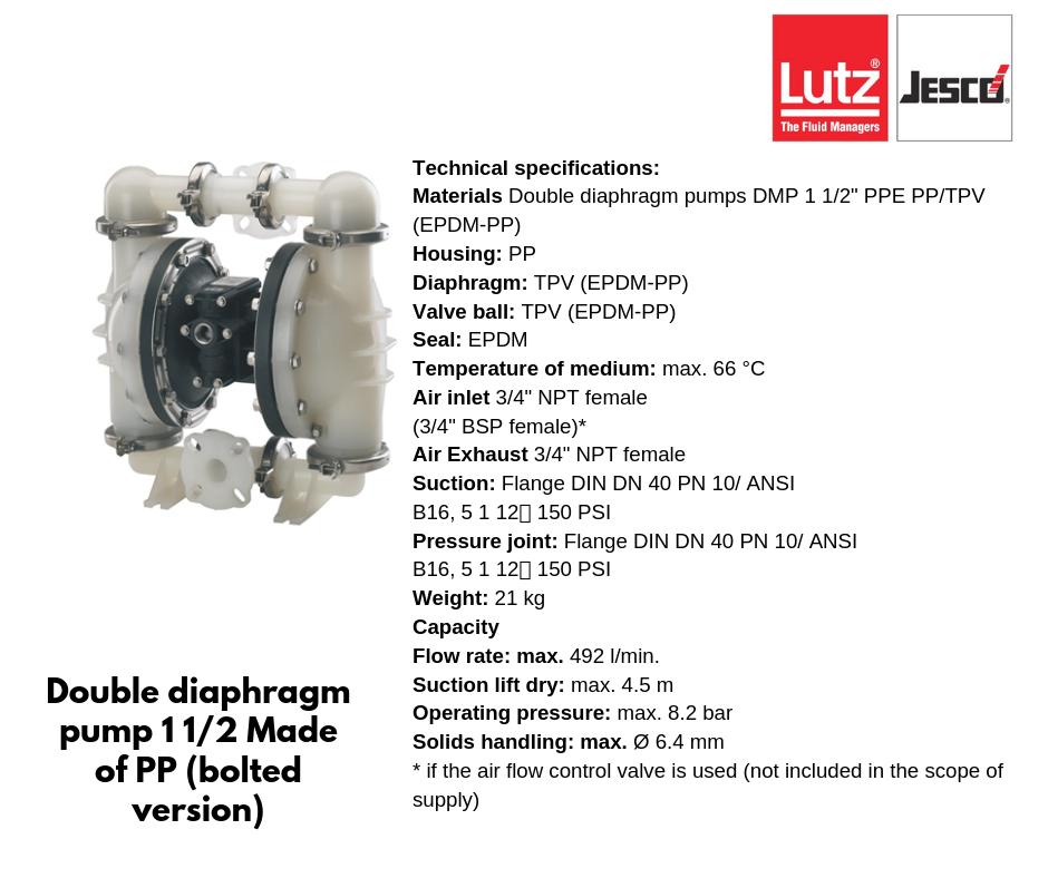 Happy Friday! When it comes to our products, there are no surprises here. Get all the specs of our #Lutz Double Diaphragm Pump below!

#LutzPumpsInc 

lutzpumps.com