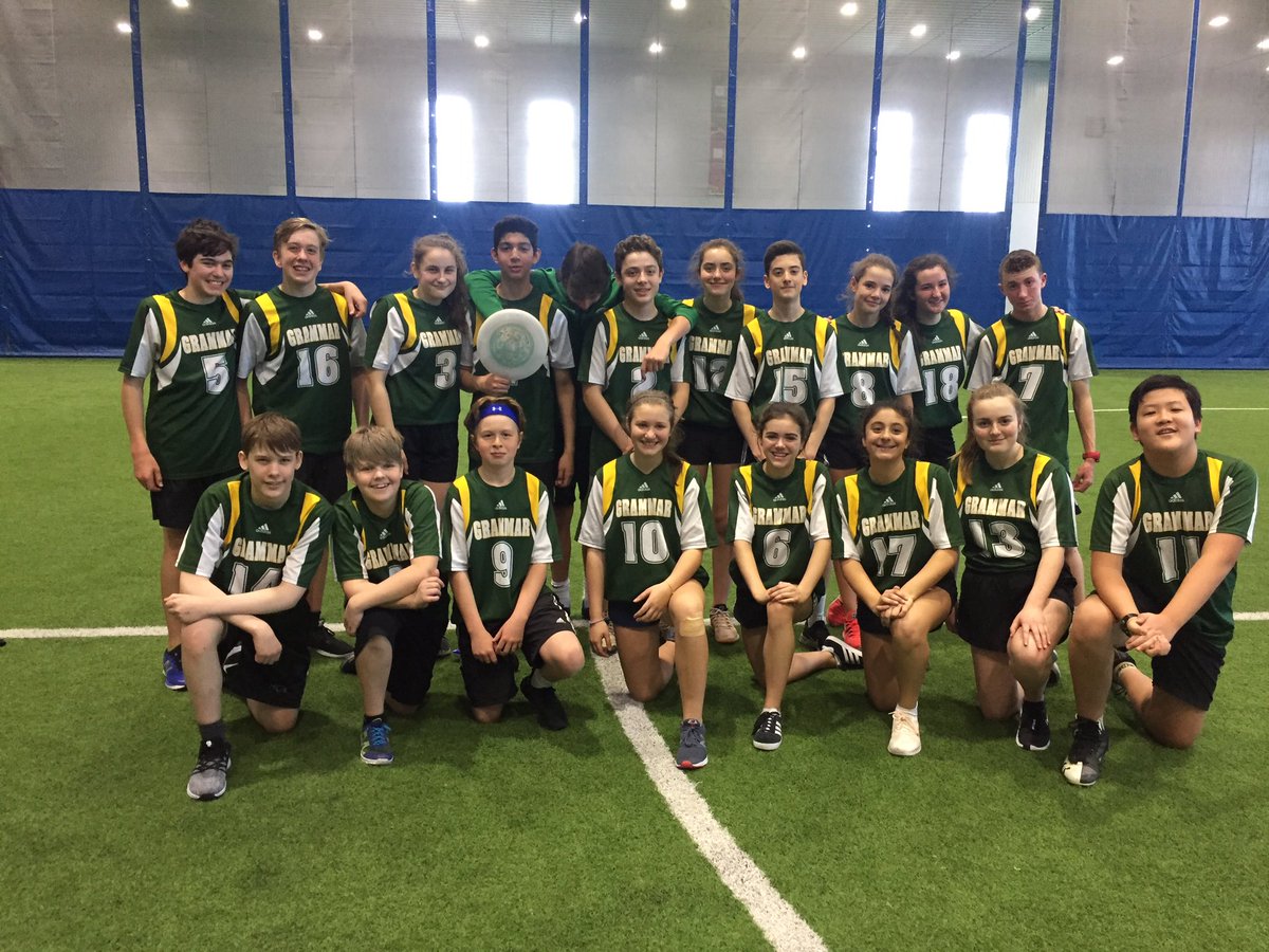 HGSsports's tweet photo. Great day at the 2nd annual ACIS Ultimate Frisbee tournament. Our Grade 9 team won the senior division and our grade 8 team finished 2nd in the Junior division. We had 8 teams competing in 2 divisions today! Great opportunity to grow and teach the sport! @halifaxgrammar #discIn https://t.co/hW0NXRo1ca