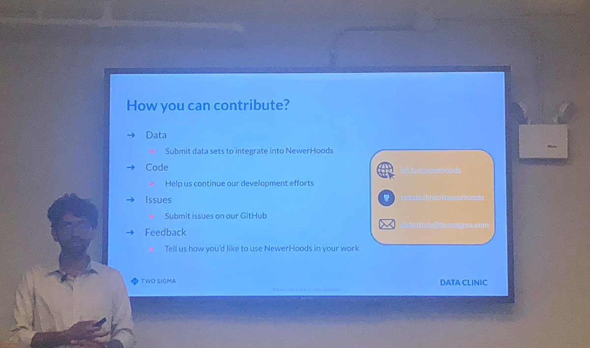 Chaverneff's tweet image. Data from @tsdataclinic will be made #opensource; users will be able to upload their own data. Contribute data, methodology, ideas to the #NewerHoods project at: bit.ly/newerhoods
#MachineEatable @DataKind @Kaushik_ks12 @eeeestein