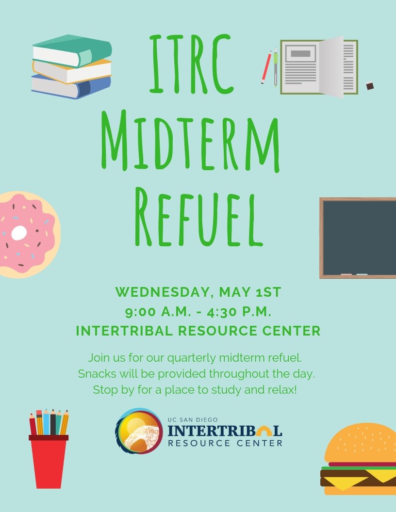 Join us for our midterm refuel next Wednesday!