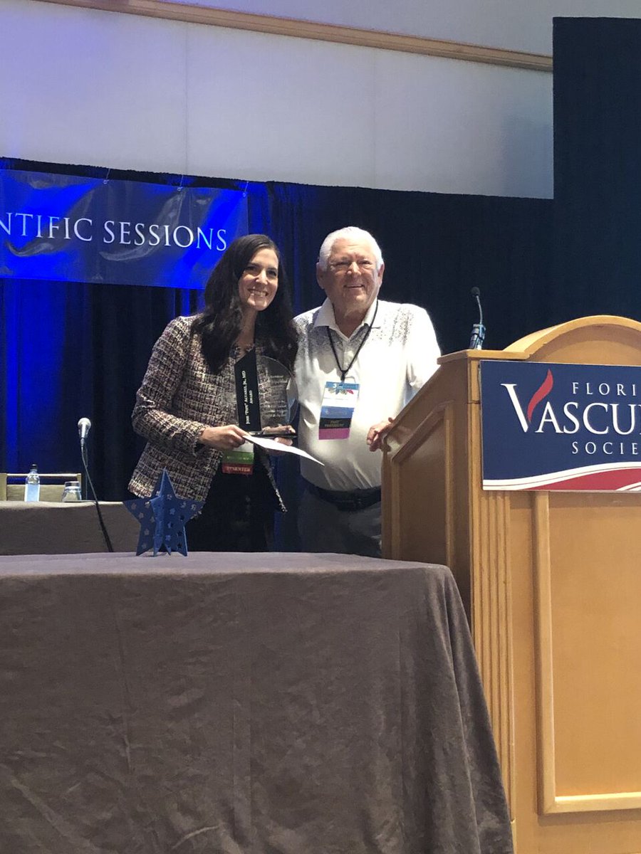 A big “Congrats” to this year’s #FVS2019 Awards Recipients! 🏆 
Dr. “JJ” Karmacharya Award: Mark Edward
Jose “Pepe” Alvarez, Jr. MD Award: Hallie Quiroz
Mark L. Friedell, MD Award: Kelsey Franklin
Excellence in Teaching: Dr. Russell Samson
#medicalmeeting #vascularsurgery