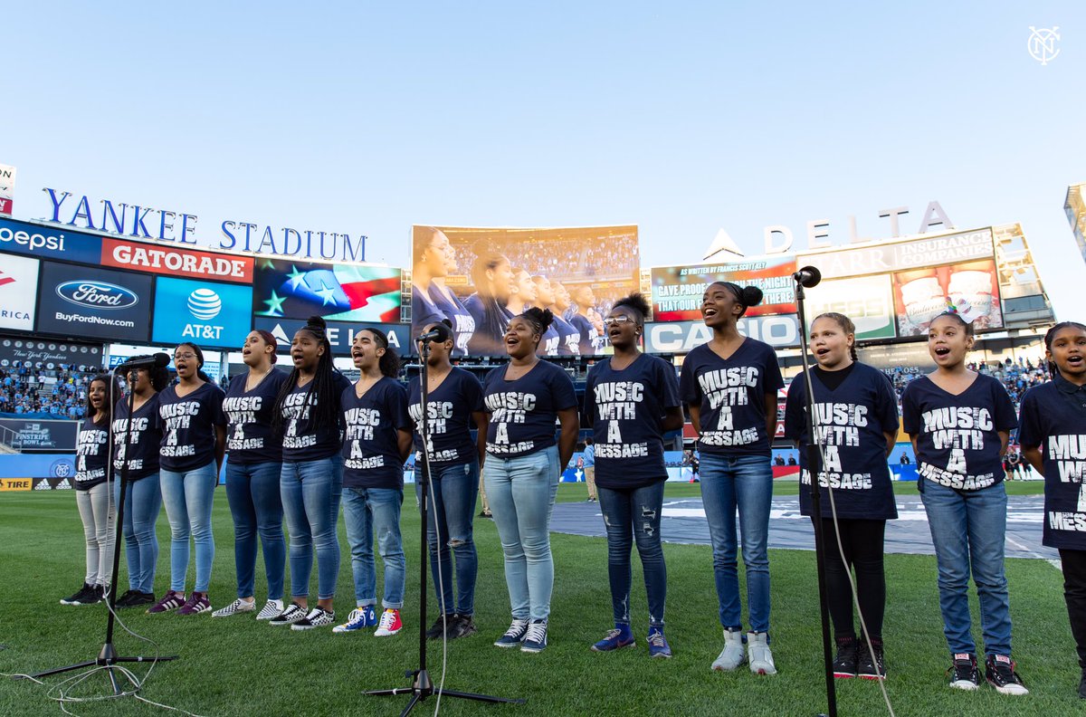 RenYouthCenter's tweet photo. Thanks @NYCFC for inviting our  @MusicWAM Band to open up #BronxNight. And you brought home the W! https://t.co/IcqSBtMXar