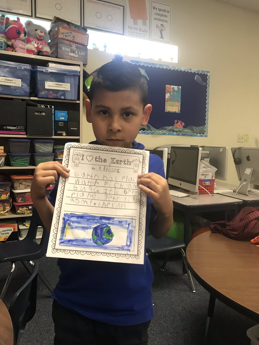 StarlightPark1's tweet photo. Learning about the earth our 1st graders have learned so much this week! #csd83 https://t.co/adp9pBxvbR